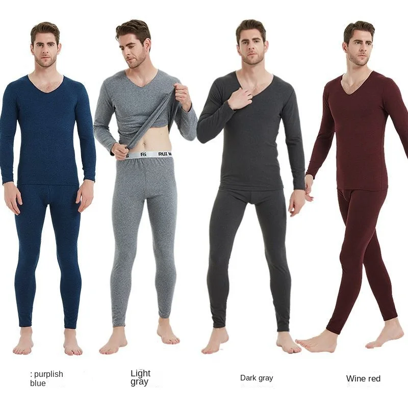 Women's Thermal Underwear Long Pants For Male Winter Thick Thermo Underwear Sets Winter Clothes Men Keep Warm Thick Thermal 4XL