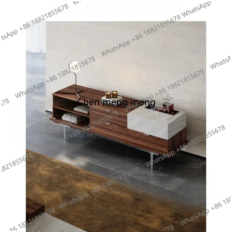 

RR Yunda TV cabinet Italian style, small apartment living room locker storage cabinet, new high-end sense
