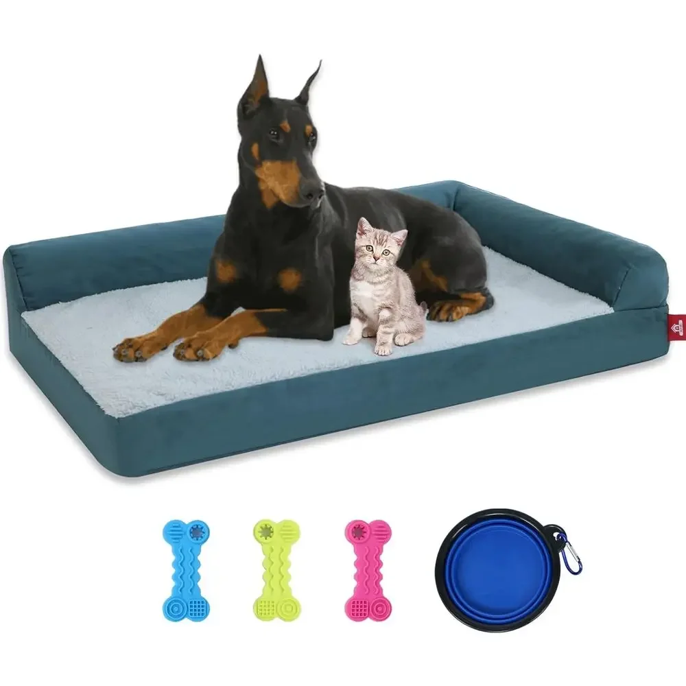 

Large, Washable & Comfortable Pet Beds for Dogs with Removable Cushion and Non-Slip Bottom