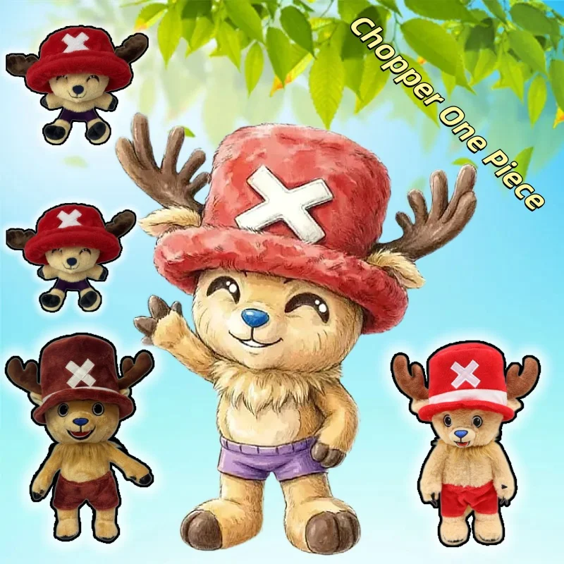 

New Chopper One Piece Plush Doll Cute Anime Peripherals Toy Birthday Christmas Gift