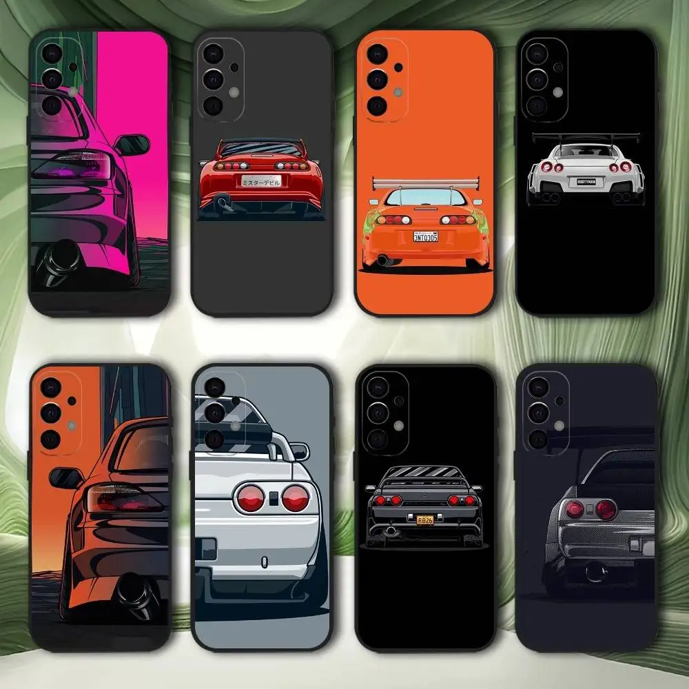 

Japan JDM Sports Cars Comic Cover Phone Case For Samsung S25,S24,S21,S22,S23,S30,Ultra,S20,Plus,Fe,Lite,5G Black Cover