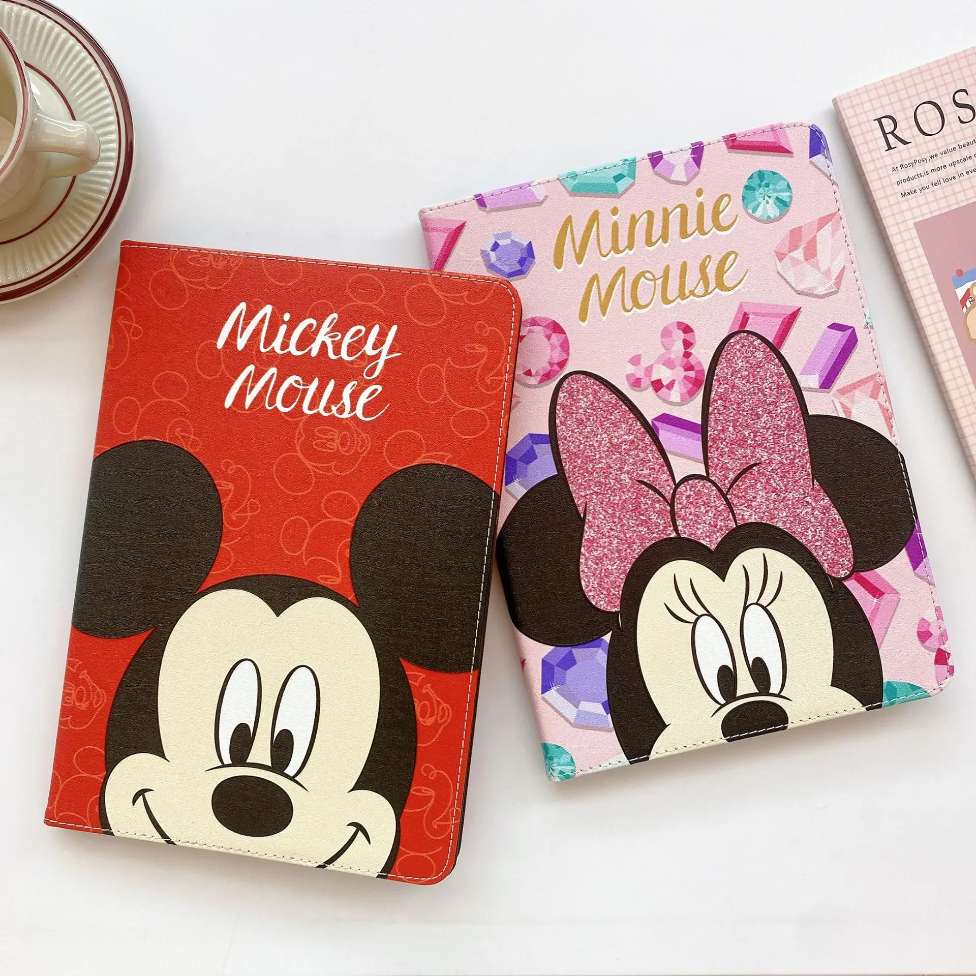 Disney Mickey ipad mini 2021 case For iPad Air 1 2 3 Mini 4 5 Pro 2017 2018 2019 2020 10.9 12.9Cover PU Leather iPad Case