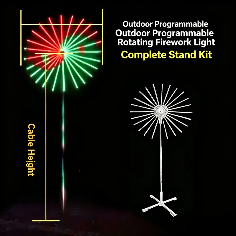 2026 Firework Lights, Outdoor Waterproof Landscape Lamp, 2026 New Electronic Firework Light, Support PC Programming