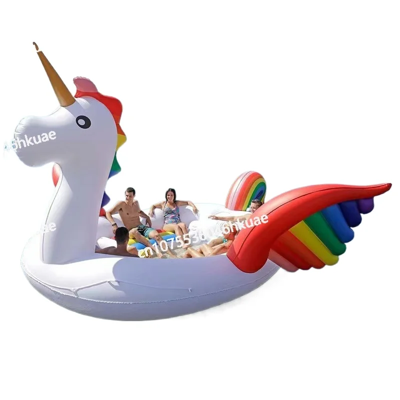 

Недорогое производство в плавающий плот острова Шанхая Прямые продажи надувных плавающих кроватей для нескольких людей по воде