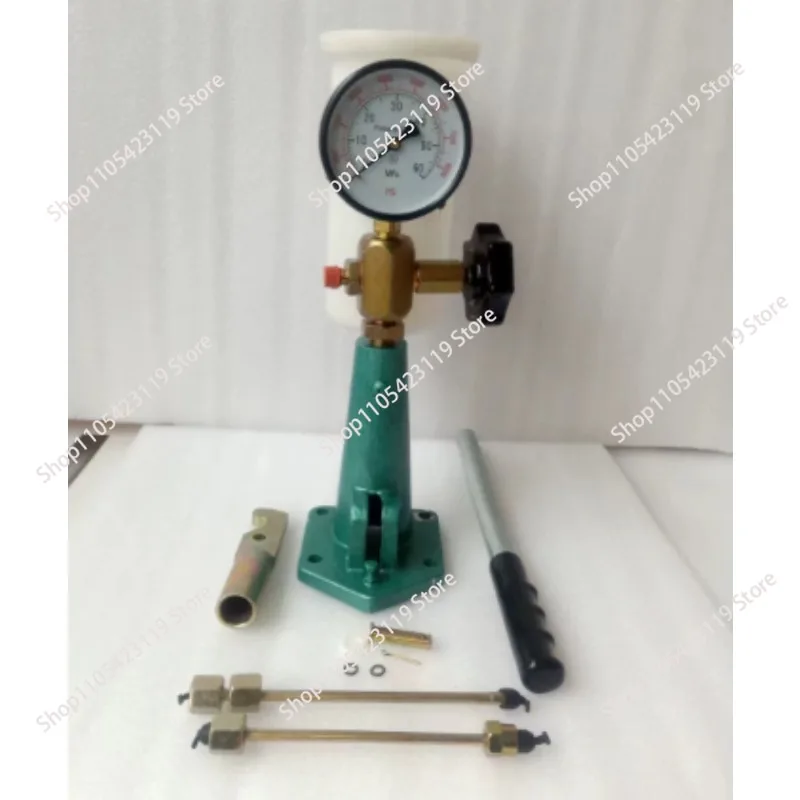 S80h Diesel Injector Nozzle Calibrator Fuel Nozzle Tester With Dual Scale Gauge with Manual Diesel Booster Pump