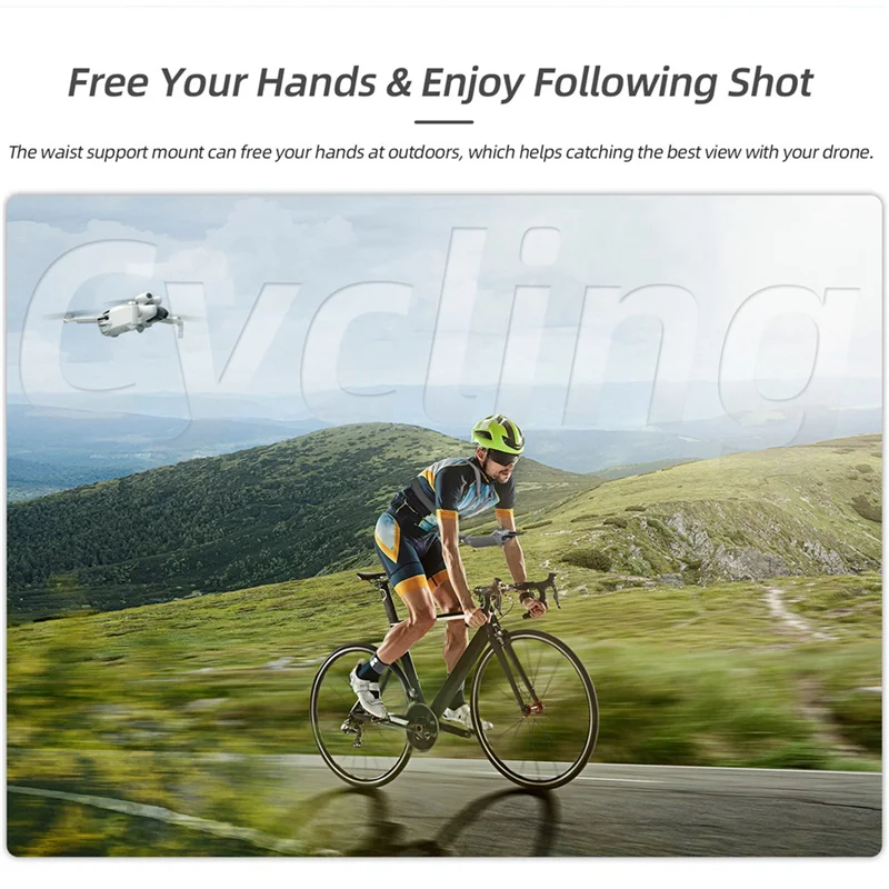 SUNNYLIFE Drone Remote Control Bracket Chest Strap For RC Belly Support Bracket Remote Control Bracket Chest Strap-T44C