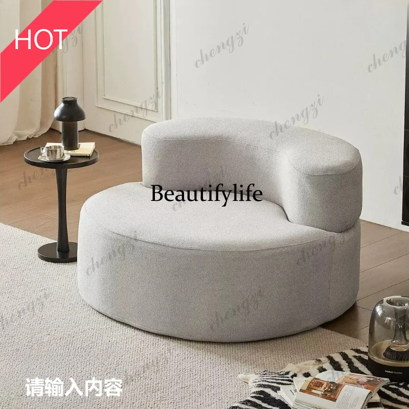 A49 modern Velvet Upholstery Non-Deformation, Roll-Pack Design Fabric Sofa Cashew Shape Compression Couch with High-Resilience F