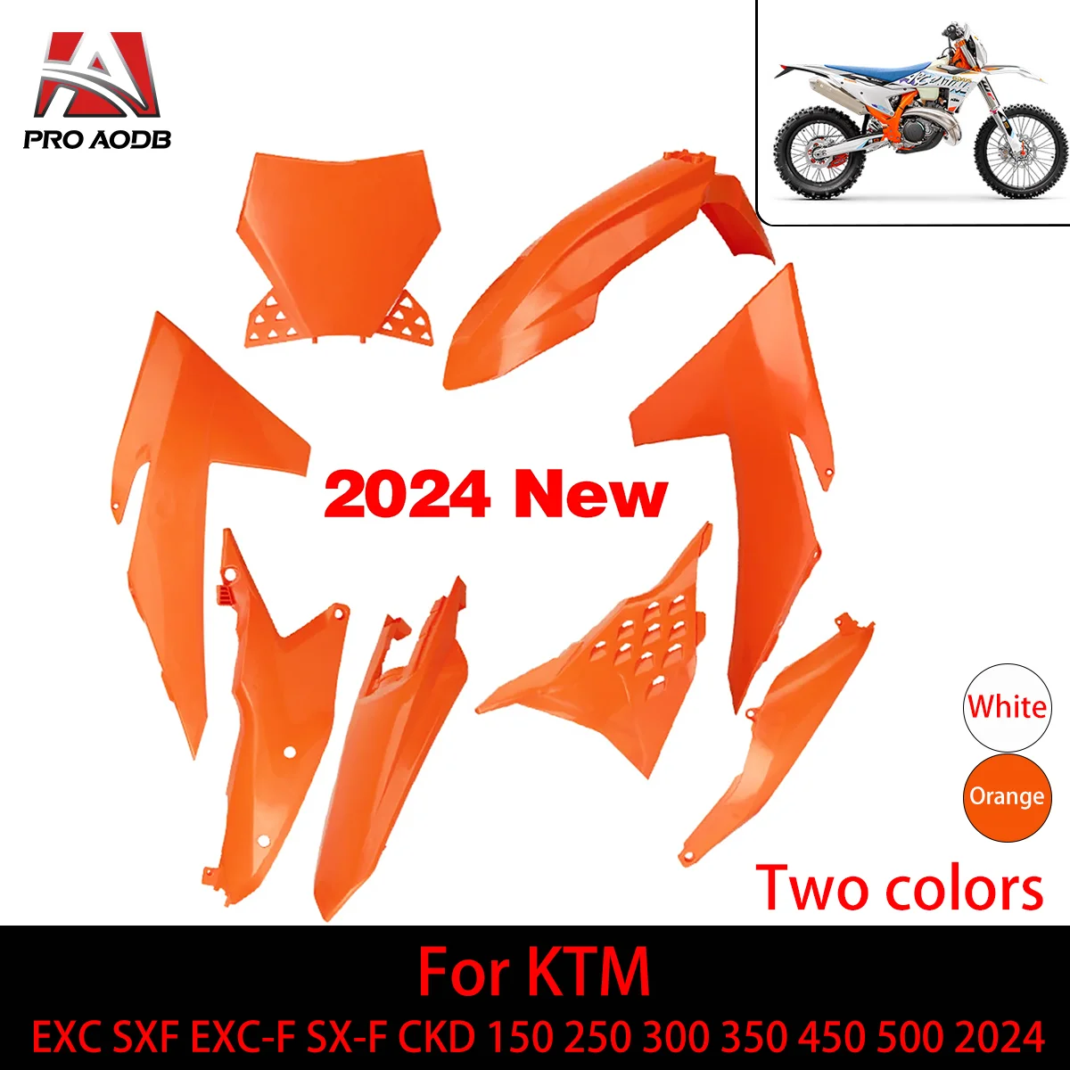 

Motorcycle Plastic Full Fairing Body Cover Moto Accessories For KTM EXC CKD XCF EXC-F SX-F SXF 150 250 300 350 450 500 2024