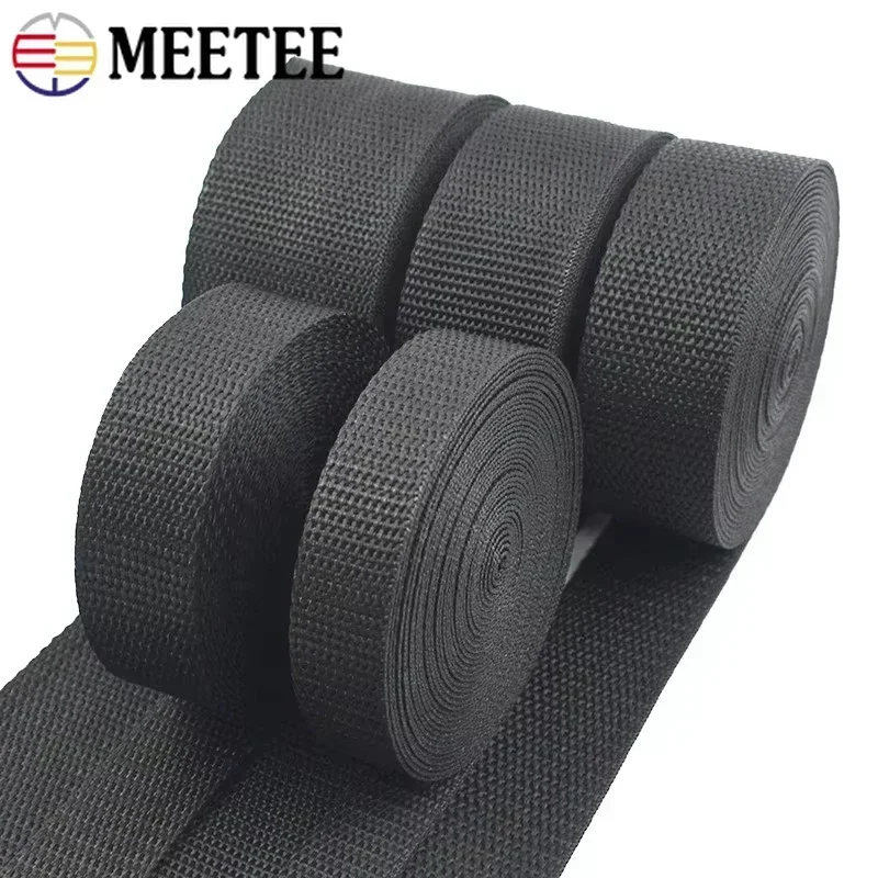 2-10M Meetee 20-50mm Nylon Webbing Bag Shoulder Strap To The Meter Belt Ribbon Decoration Binding Band Sewing Accessories