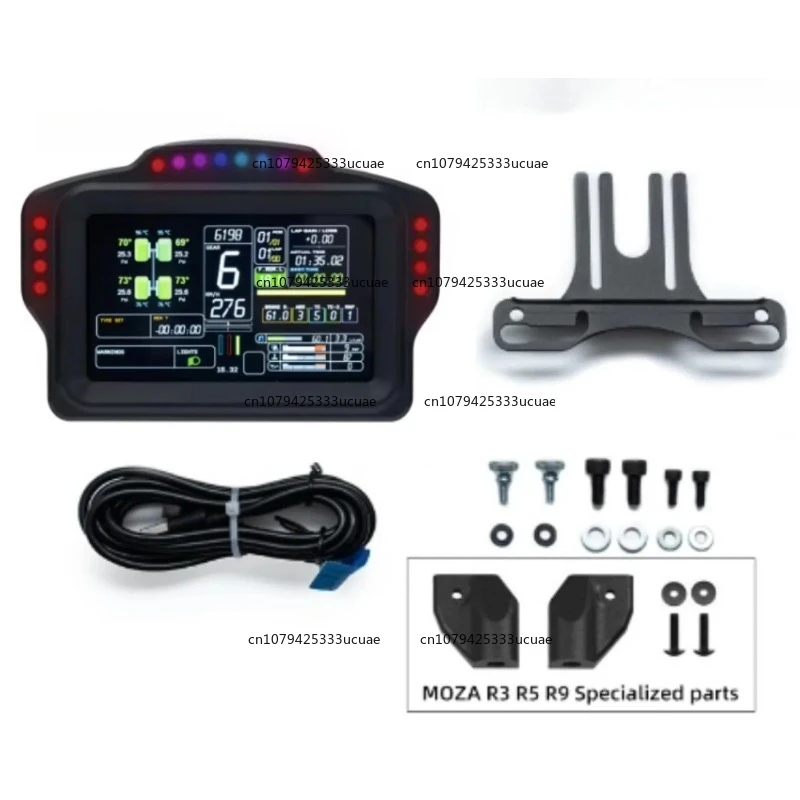 

DV480 PRO DH480 PRO Dashboard Sim Racing Dash Display with 5" Screen & 16-18 RGB LEDs for Simagic Fanatec