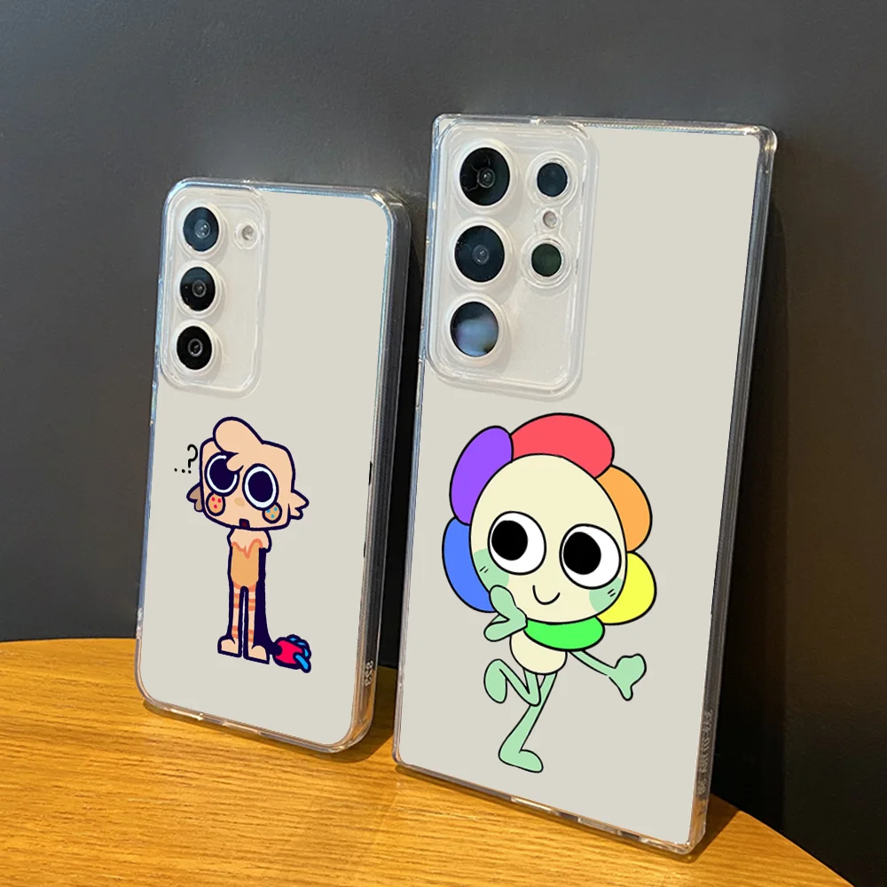 

Bassie D-Dandys W-WorldS Charactors Phone Case Silicone For Samsung S30,23,21,22,20 FE lite,S10,9,PIus Note20ultra Transparent