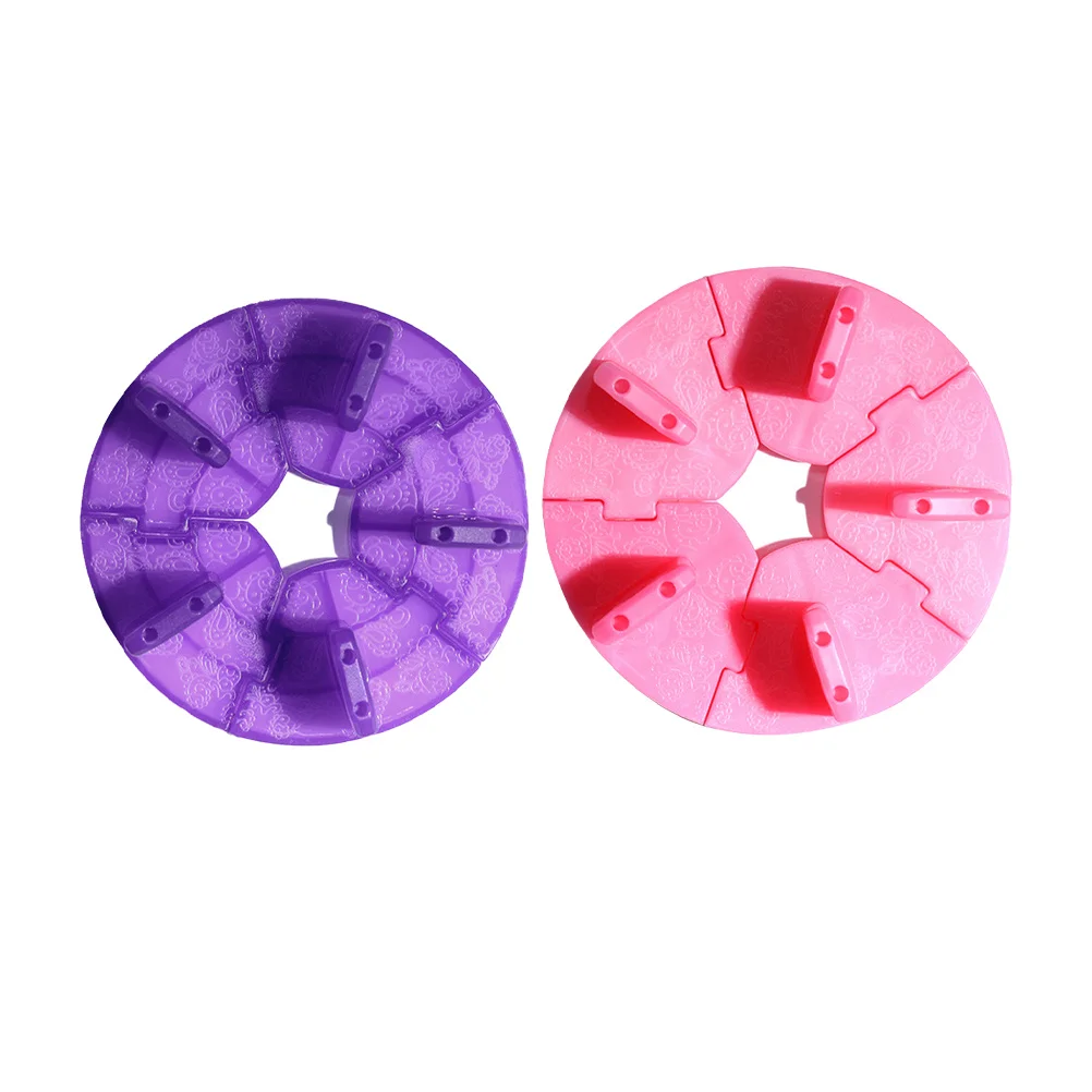 

2Pcs Nail Art Tip Stand Detachable Practice Display Rack Manicure Exercise Frame False Nails Holder for Professional Salon Home