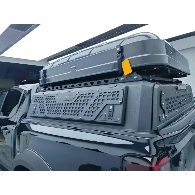 Semi High Outdoor Glass Side Door Multi Function Hard Cover Topper Canopy For Isuzu Hilux