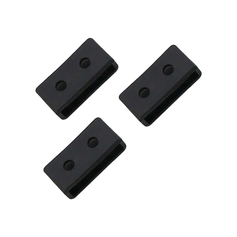 

3pcs Silicone Watch Band Ring 16Mm Black Replacement Strap Fastener Retaining Loop For Ga110 Ba Flexible Wristband Keeper