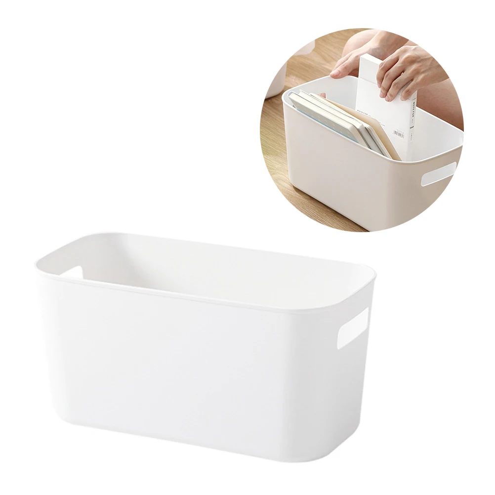

Plastic Storage Basket Pure Color Stable Container Simple Design Home Bedroom Laundry Utility Room Toy ganizer Wear