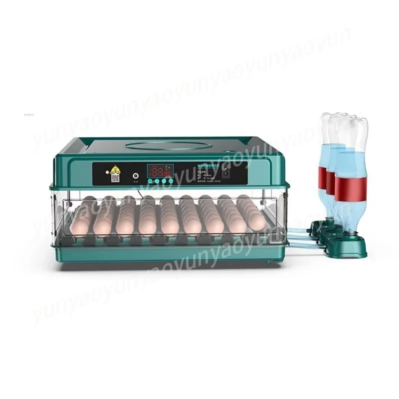 48 Eggs Fully Automatic Hatching Machine, Suitable for Chickens, Quail, Ducks, Geese, Pigeons - Voltage Adjustable 220V/110V/12V