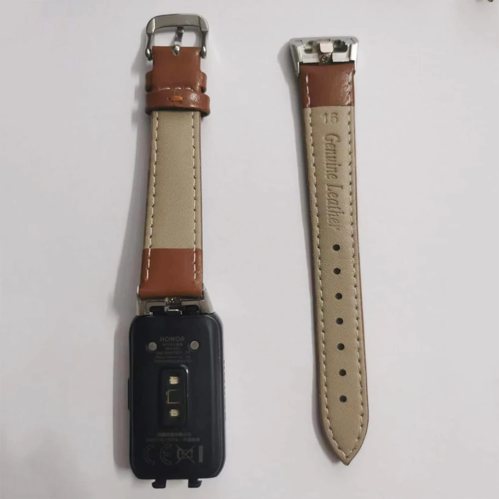 Essidi Leder Uhr Strap Für Huawei Band 6 6 Pro Frauen Männer Weiche Handgelenk Armband Band Correa Für Honor Band 6 ersatz