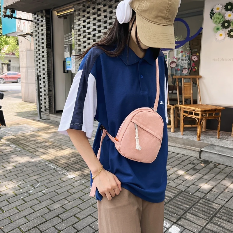 

Small Canvas Messenger Bag Y2K Cross Bags For Women 2023 Casual Shoulder Bag Vintage Eco Bag Korean Satchel Pocket Chest Pack