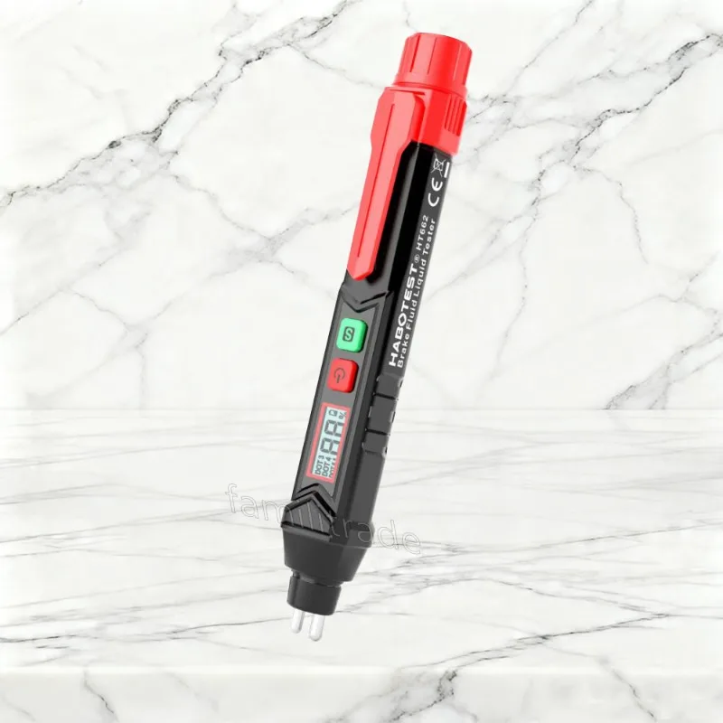 1PC HABOTEST HT662 Brake Fluid Tester for DOT3/DOT4/DOT5.1, Moisture Content Analyzer, Sound & Light Alarm, Car Diagnostic Pen
