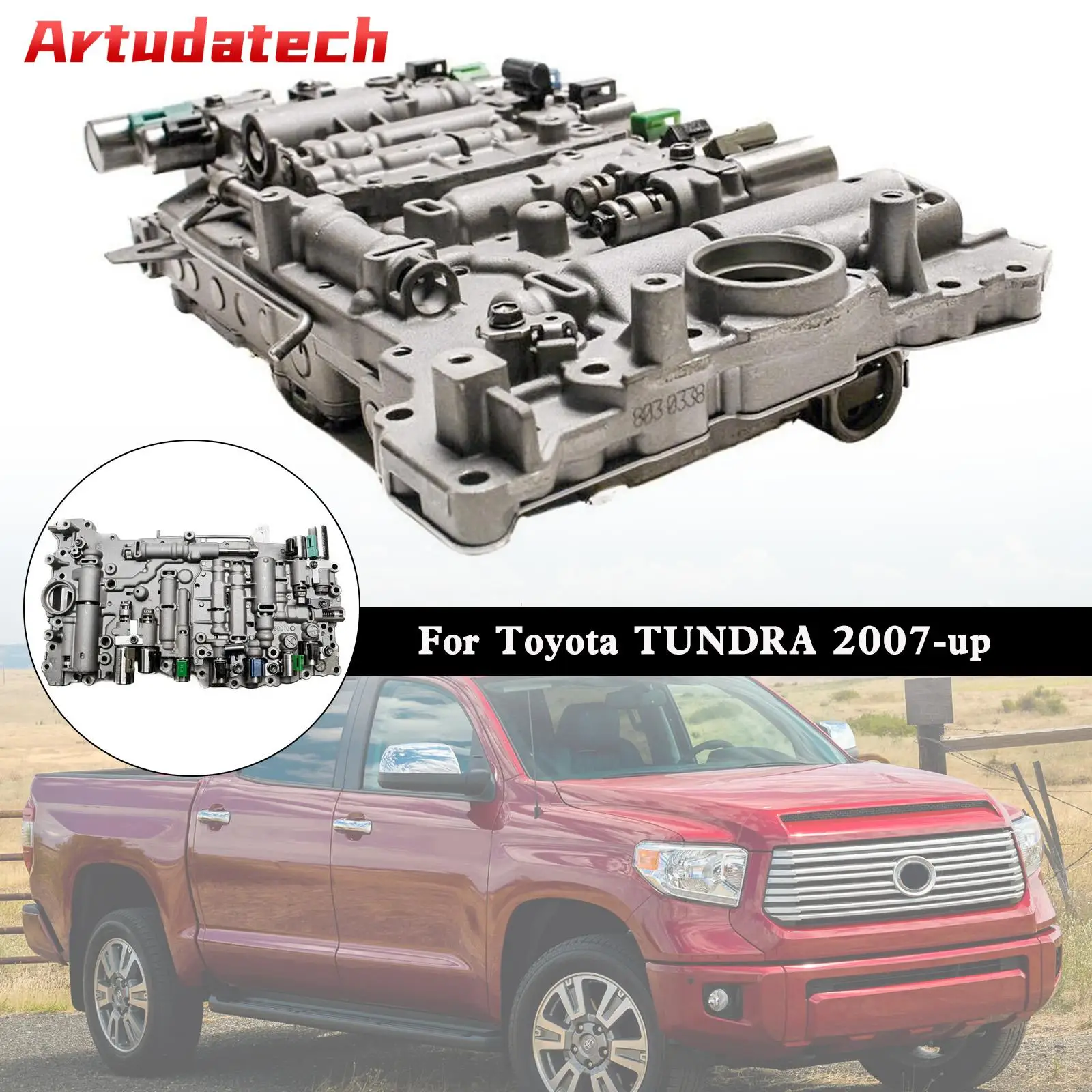 Artudatech AB60E 8870 Transmission Valve Body W/ Solenoids TB-681S For Toyota TUNDRA 2007- Car Accessories