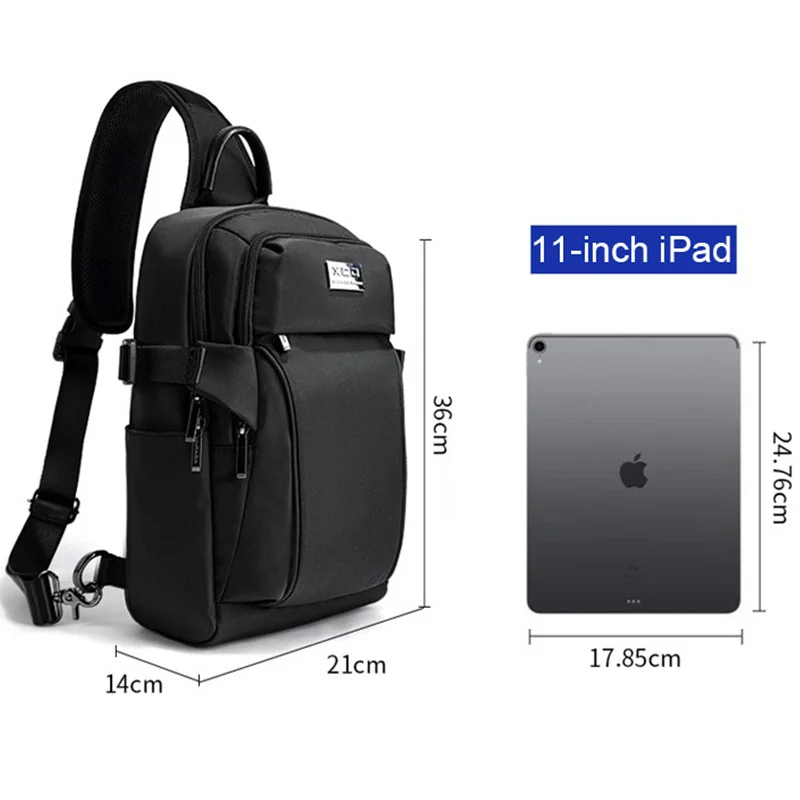 Men's Multifunction Large Capacity Shoulder Bag New Casual Travel Sports Chest Bags Fashion Crossbody Pack For Male Female Women