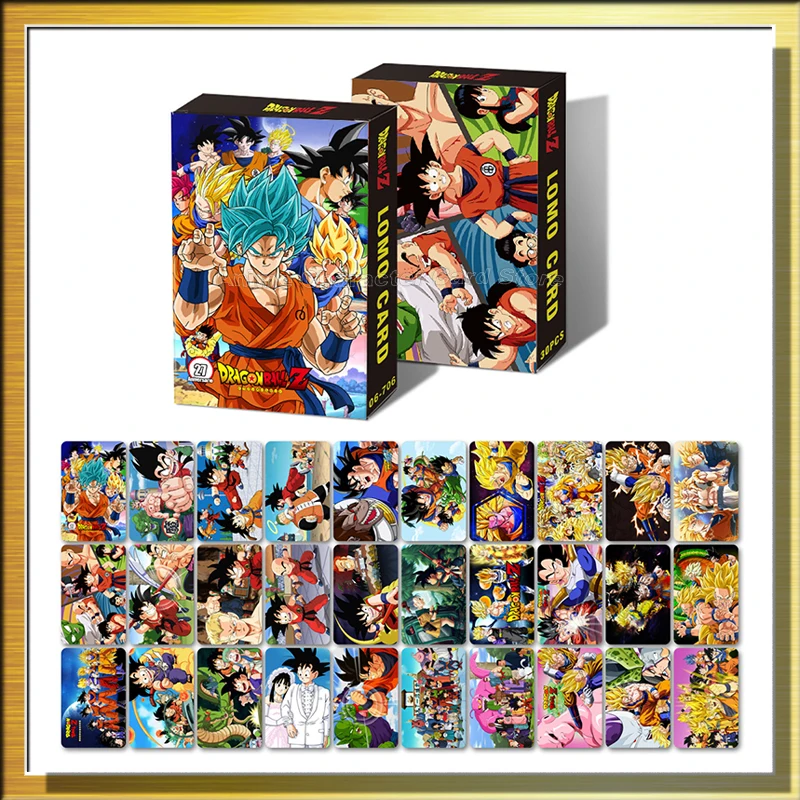 

30PCS/Set LOMO Cards Anime DRAGON BALL SPY×FAMILY JoJo Post Card Photocards Hobby Game Collection Toys For Children Gifts