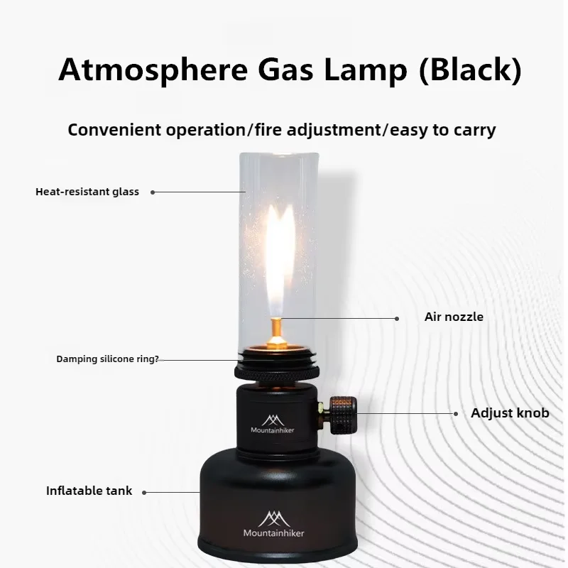 MOUNTAINHIKER Outdoor Camping Gas Tank Lamp Lightweight Portable Emotional Camping Tourist Lamp Energy-saving Long-lasting Light