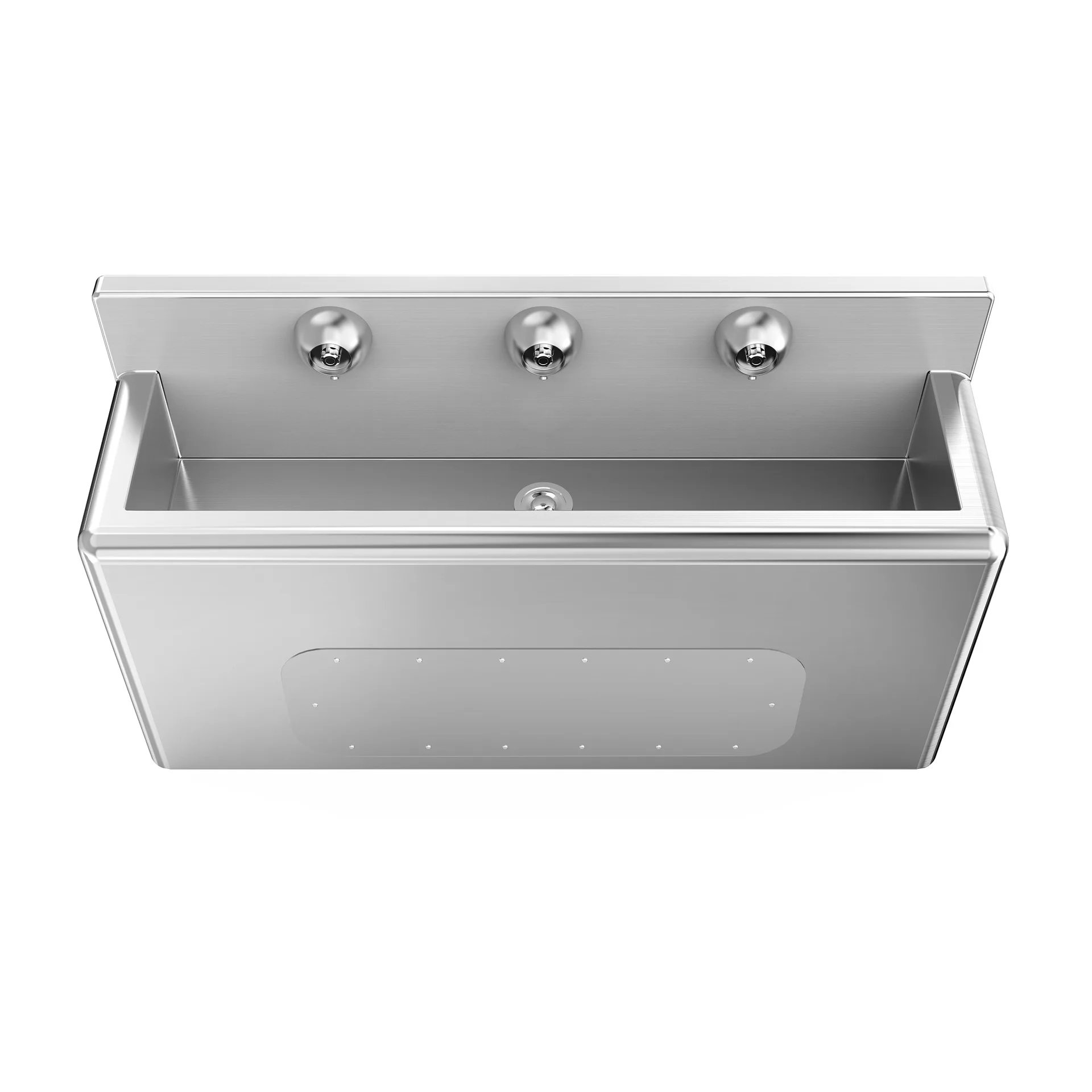 304 stainless steel sink anti-impact rounded vertical prison sink knob switch stainless steel sink