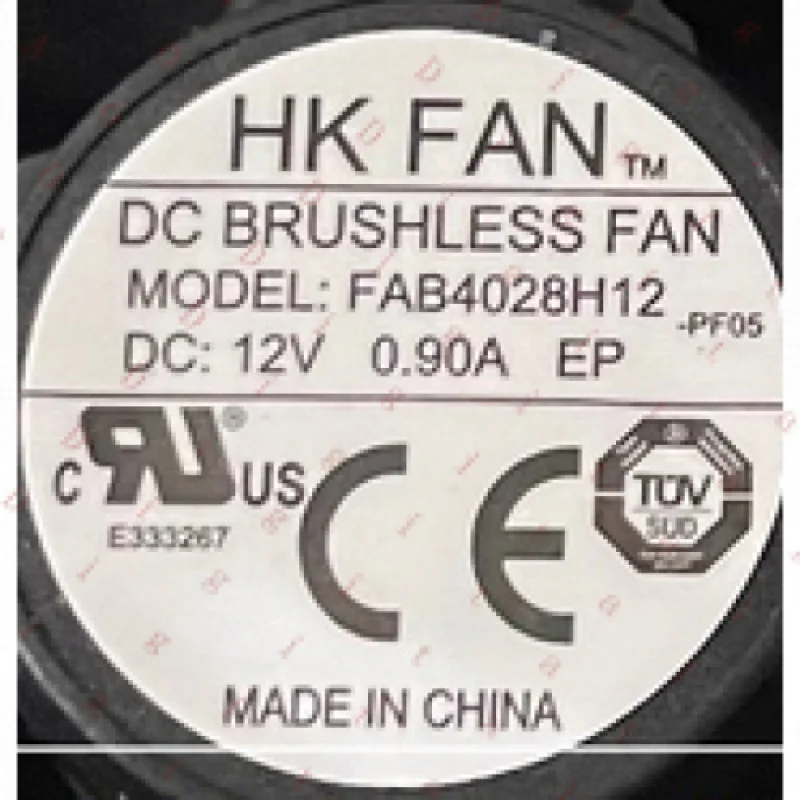 LL 1  pcs   FOR HK FAN Fan  FAB4028H12 DC12V 0.90A 4028 4CM 4 WIRE  cooling fan *ty