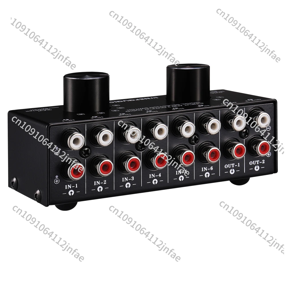 6 in And 2 Out, Audio Source Signal Selection Switcher, Earphone Speaker Switching, Two-way Switching 2 in And 6 Out, No Loss