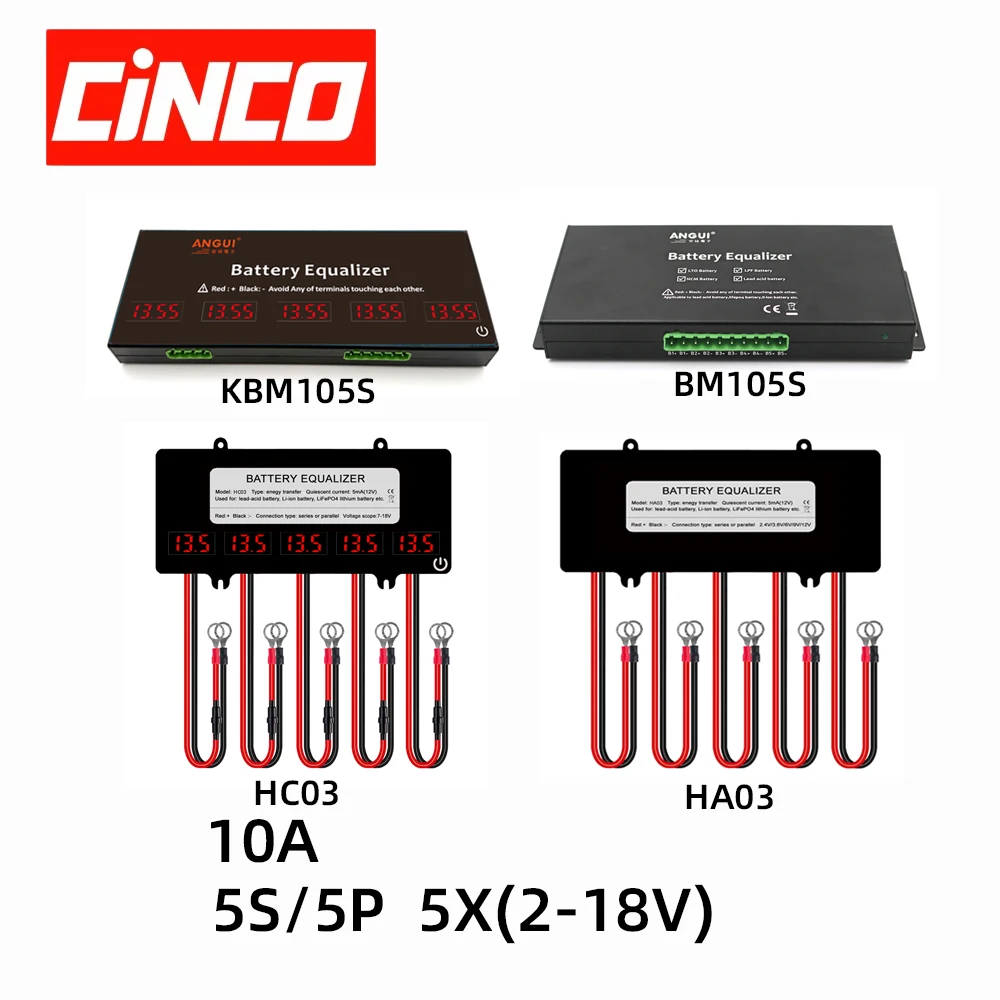 

CINCO 60 В HC03 HA03 KBM105S Эквалайзер батареи Дисплей Светодиодный балансир Активный литий-ионный Lifepo4 Контроллер свинцово-кислотной батареи