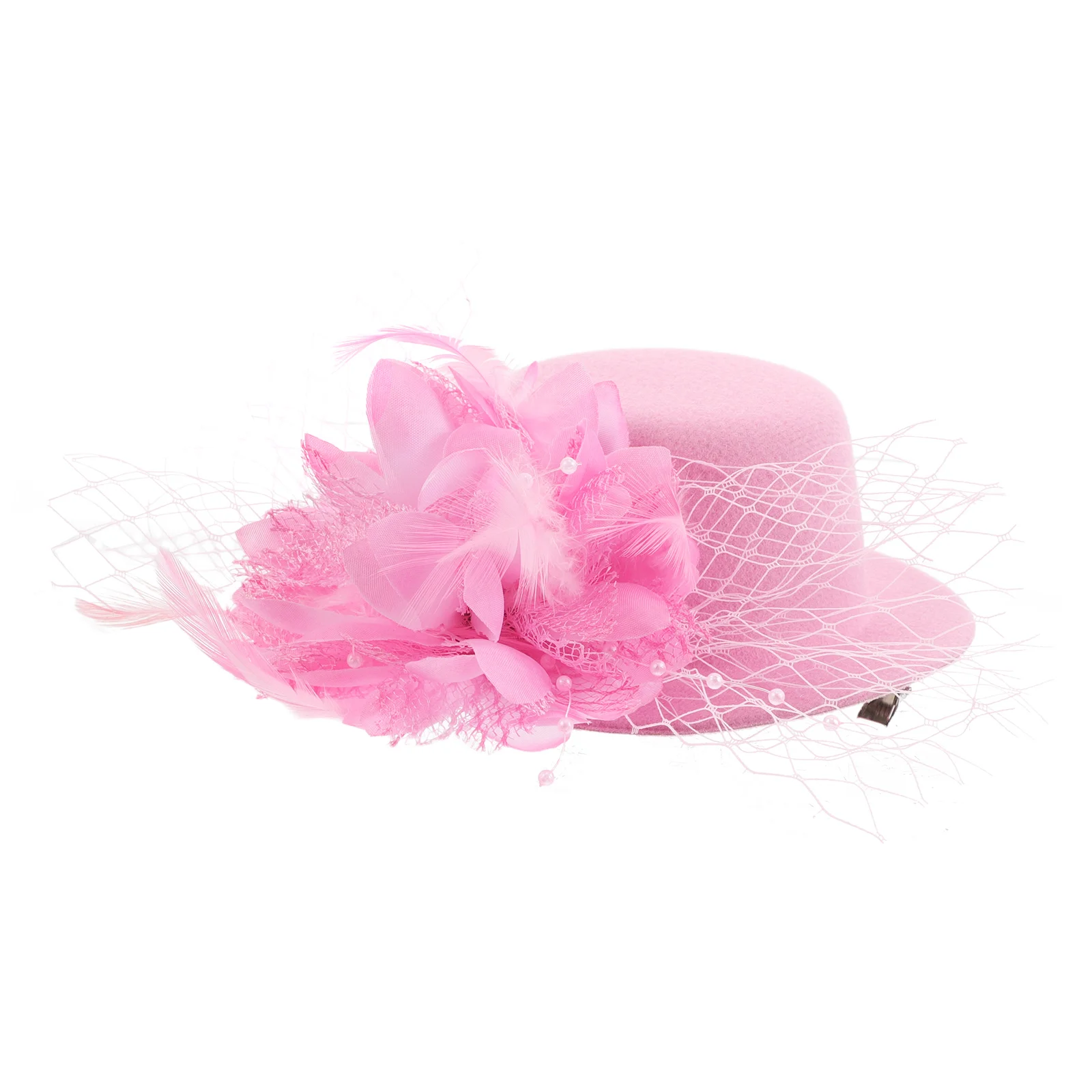 

Hat Headdress Mini Fascinator Hair Barrette for Girls Performance Child Reliable Materials Stage Tea Party Top Hat Hair