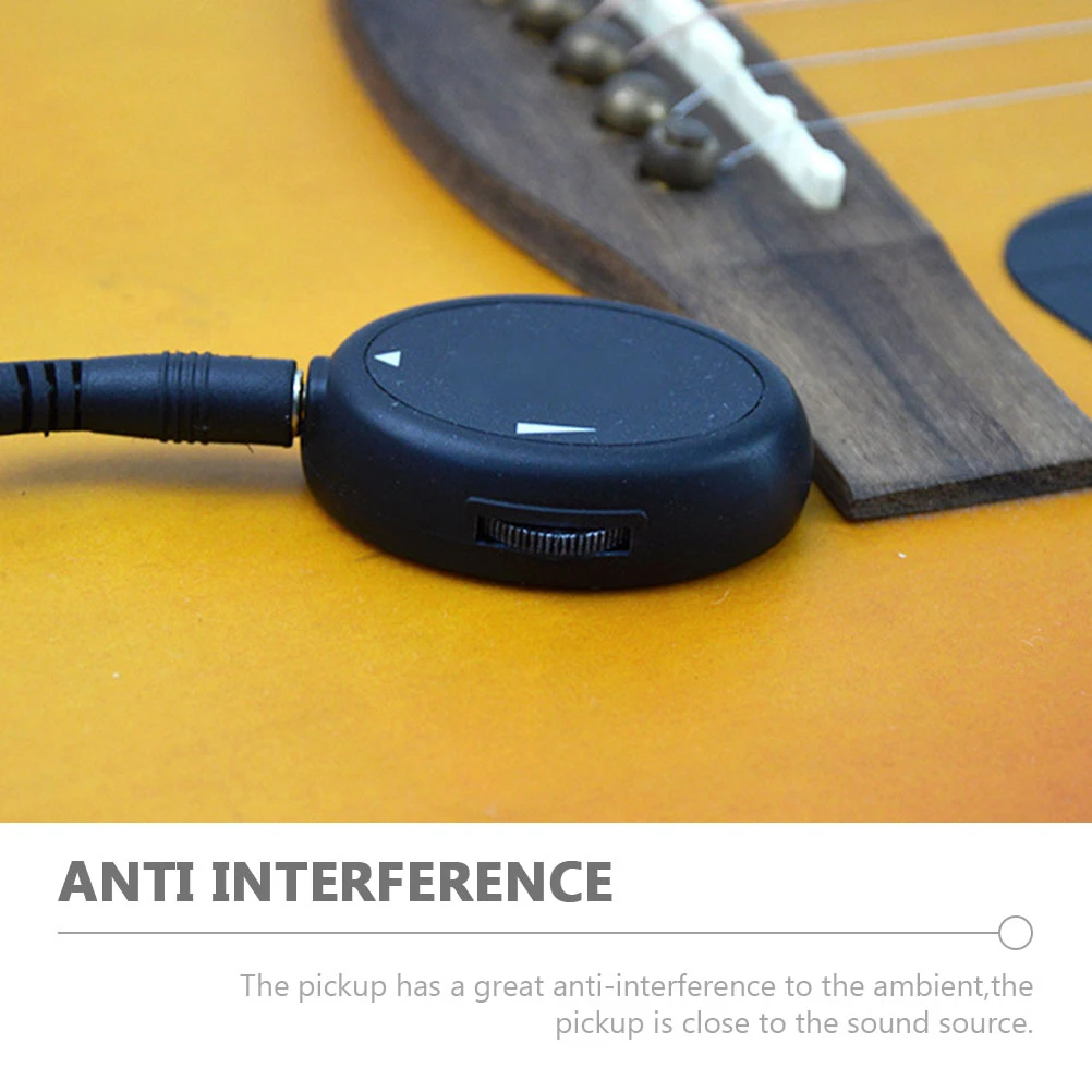 

Acoustic Guitar Pickup Transducer Piezo for Guitar Ukulele Violin Bass Plastic Metal Clear Sound Volume Control Anti Feedback