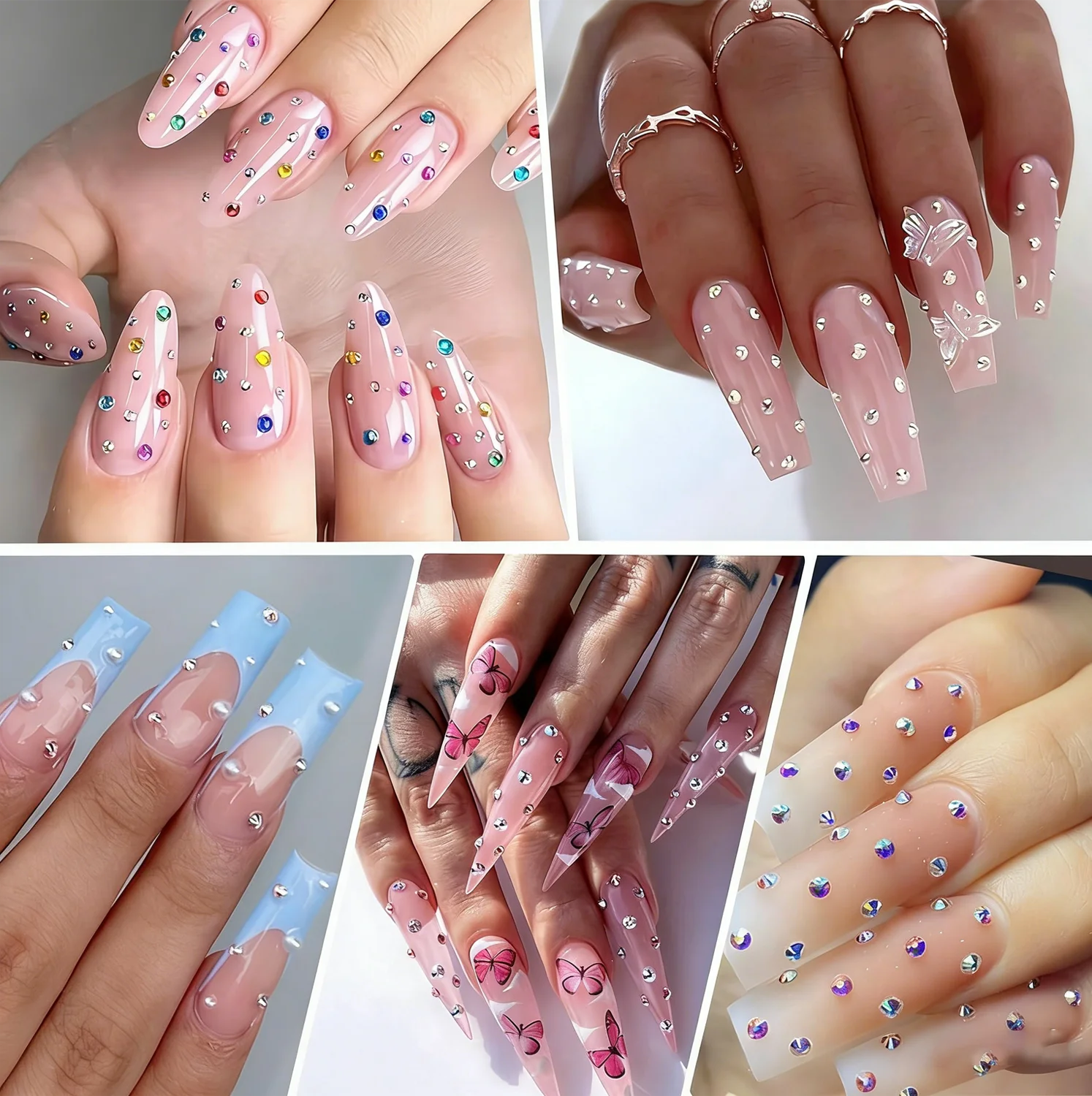 2400pcs 2mm AB Jelly Rhineston - Resin Glitter Pack review and price