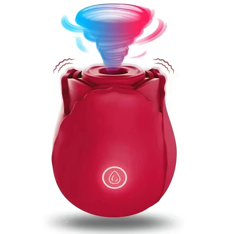 Powerful Clitoral Sucking Dildo Vibrator for Women Rose Clitoris Nipple Stimulator G Spot Vagina Massager Adult Sex Toys