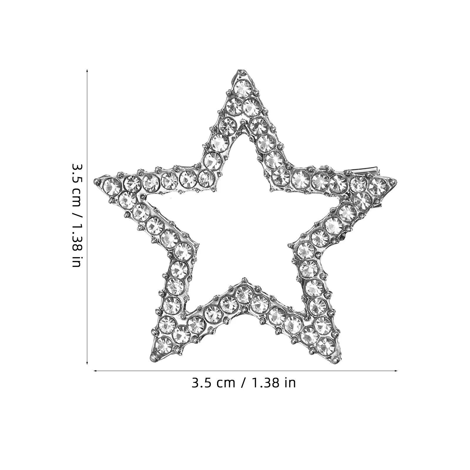 2Pcs Alloy Brooches Breastpin Pentacle Cartoon Design Metal Pins for Clothing Backpacks Scarves Gift Decoration