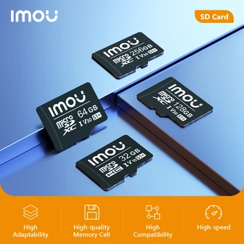 بطاقة ذاكرة IMOU 32G/64G/128G/256G/512G بطاقة ذاكرة SD عالية السرعة حصريًا بطاقة Micro SD XC للمراقبة
