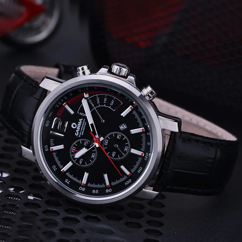 CASIMA Coppia Orologi Orologio da uomo con movimento al quarzo, impermeabile, tendenza semplice, alla moda, Joker, luminoso, modello ST-8305-1020