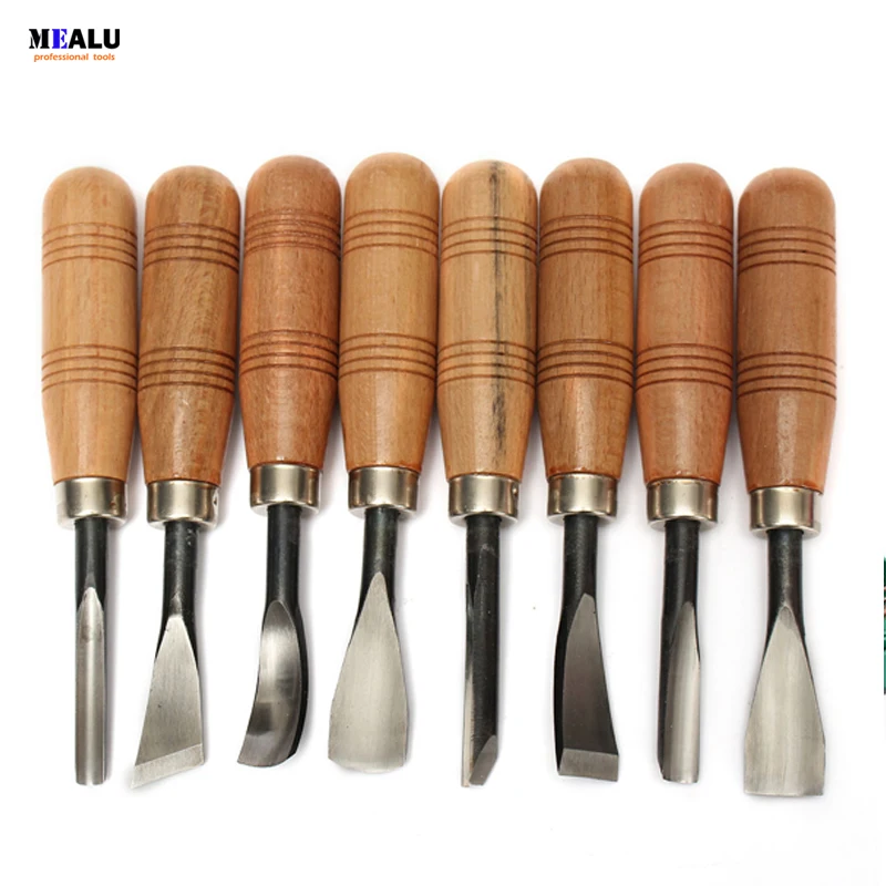 

8 Pcs Woodpecker Graver Woodcarving Knife Chisel Wood Carving Hand Tool Hand Tools Leather Hand Tools Leather