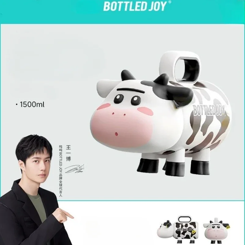 Joy-wang Yibo-牛のボトル,316食品グレードの共同ブランドの限定版魔法瓶,大容量,高い外観レベル,氷の熱