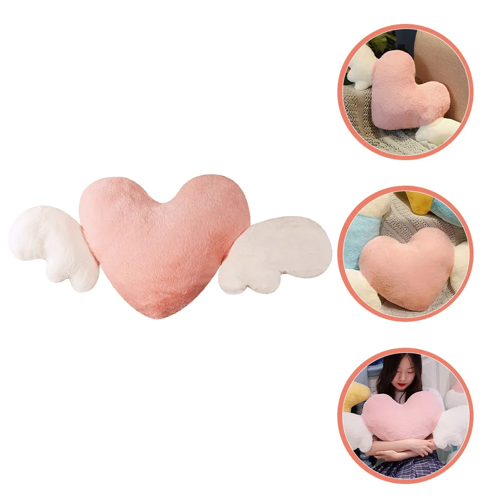 

Heart Shaped Throw Pillow Soft Filled Cushion Sofa Pillow Bedroom Decoration Birthday Gift Kids Graduation Gift for Girls