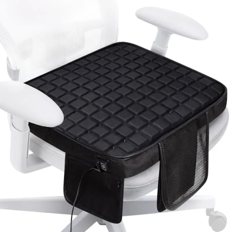 

Cooling Seat Cushion with Fan 5V2A USB Powered No Battery Gel Cooling Cushion with 3-Speed Airflow for Long Sitting Plug-in Por