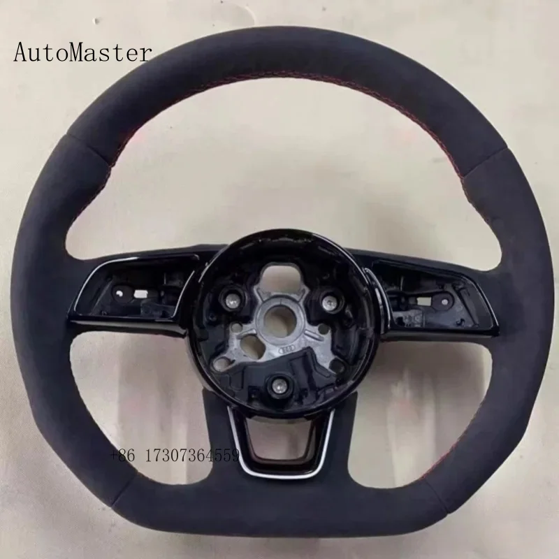 For Audi A1 A3 A4 A5 A6 A7 S3 S4 S5 RS3 RS4 RS5 Suede Leather Steering Wheel Multifunctional Steering Wheel Car Accessories