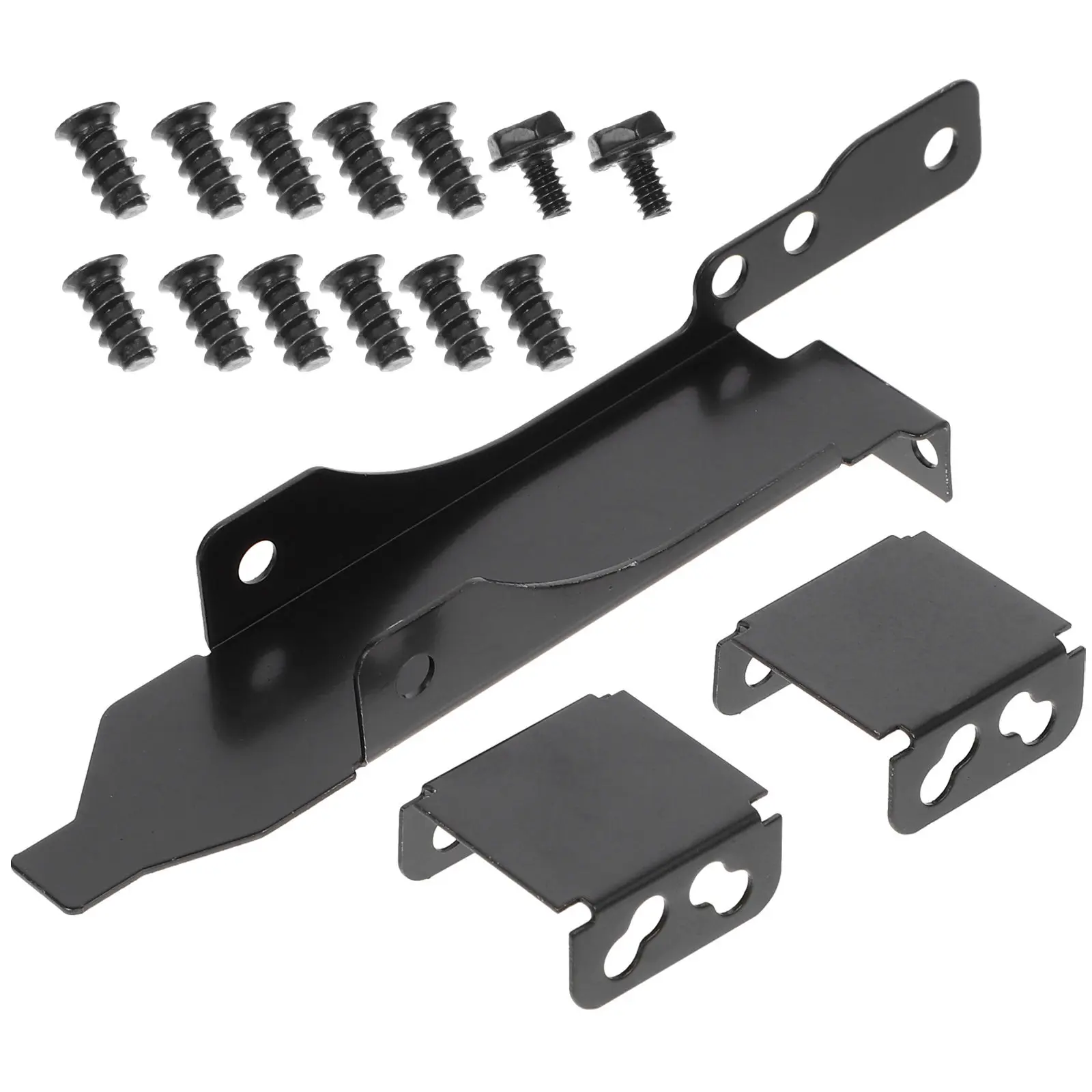 

1Set Computer Video Card Bracket Dual Fan Mount Rack Pci Slot Bracket Iron Black Corrosion Resistant for DIY Pc Build Stable