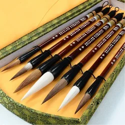 7pcs Set di pennelli per calligrafia cinese con Set di penne Set di pennelli per scrittura calligrafia inchiostro calligrafia arte pittura forniture artigianali