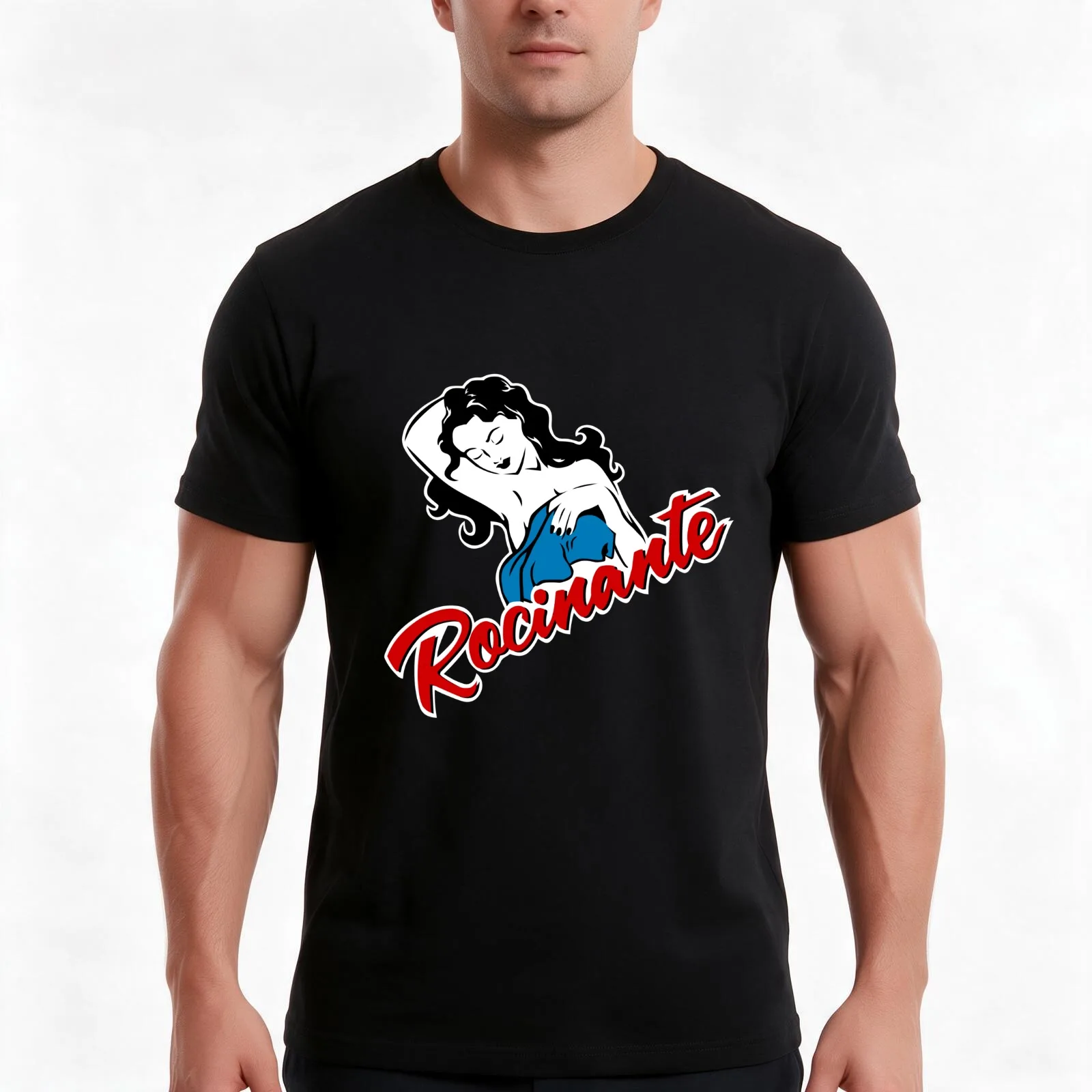 Rocinante T-Shirt Summer Casual Cotton Tee Oversized Streetwear Tops Vintage Graphic Print Loose Fit Short Sleeve
