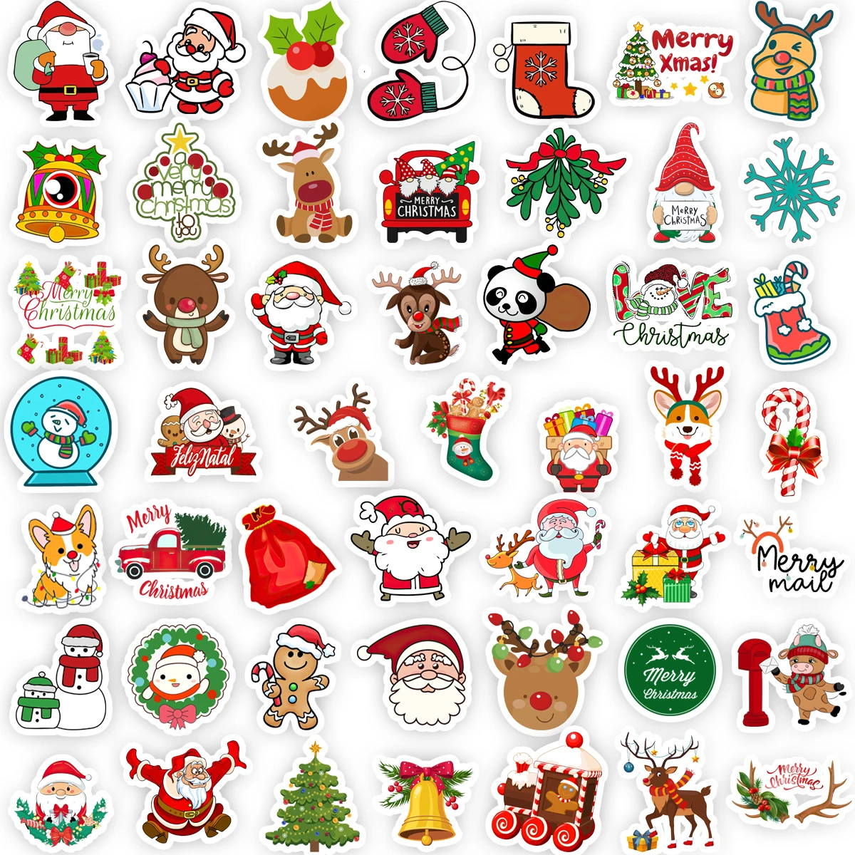 50/100 個漫画クリスマス非重複落書きステッカーノートブック荷物電話ケース DIY スクーター防水ステッカー