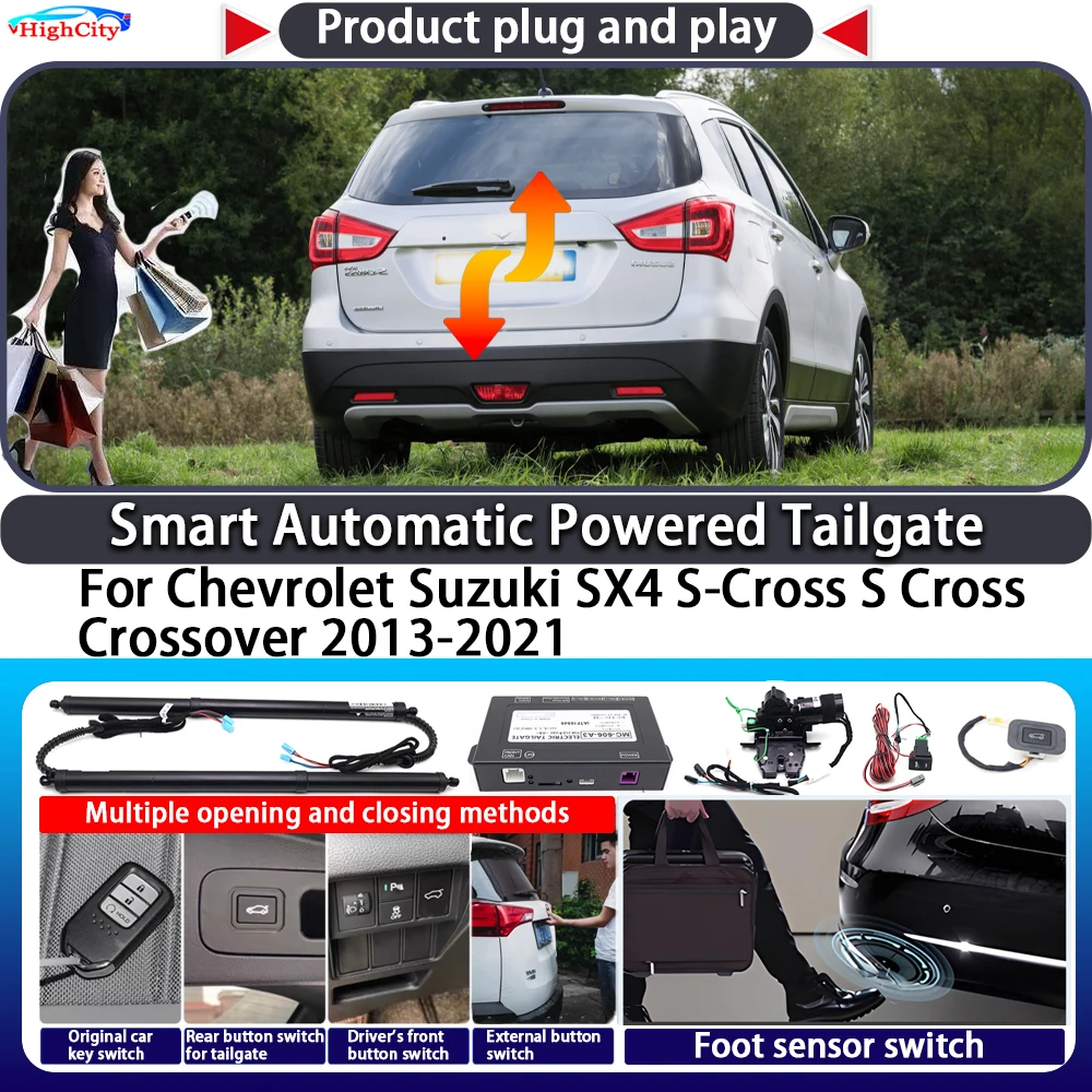 For Chevrolet Suzuki SX4 S-Cross S Cross Crossover 2013-2021 Smart Automatic Powered Tailgate Key Control Trunk Power Tailgate