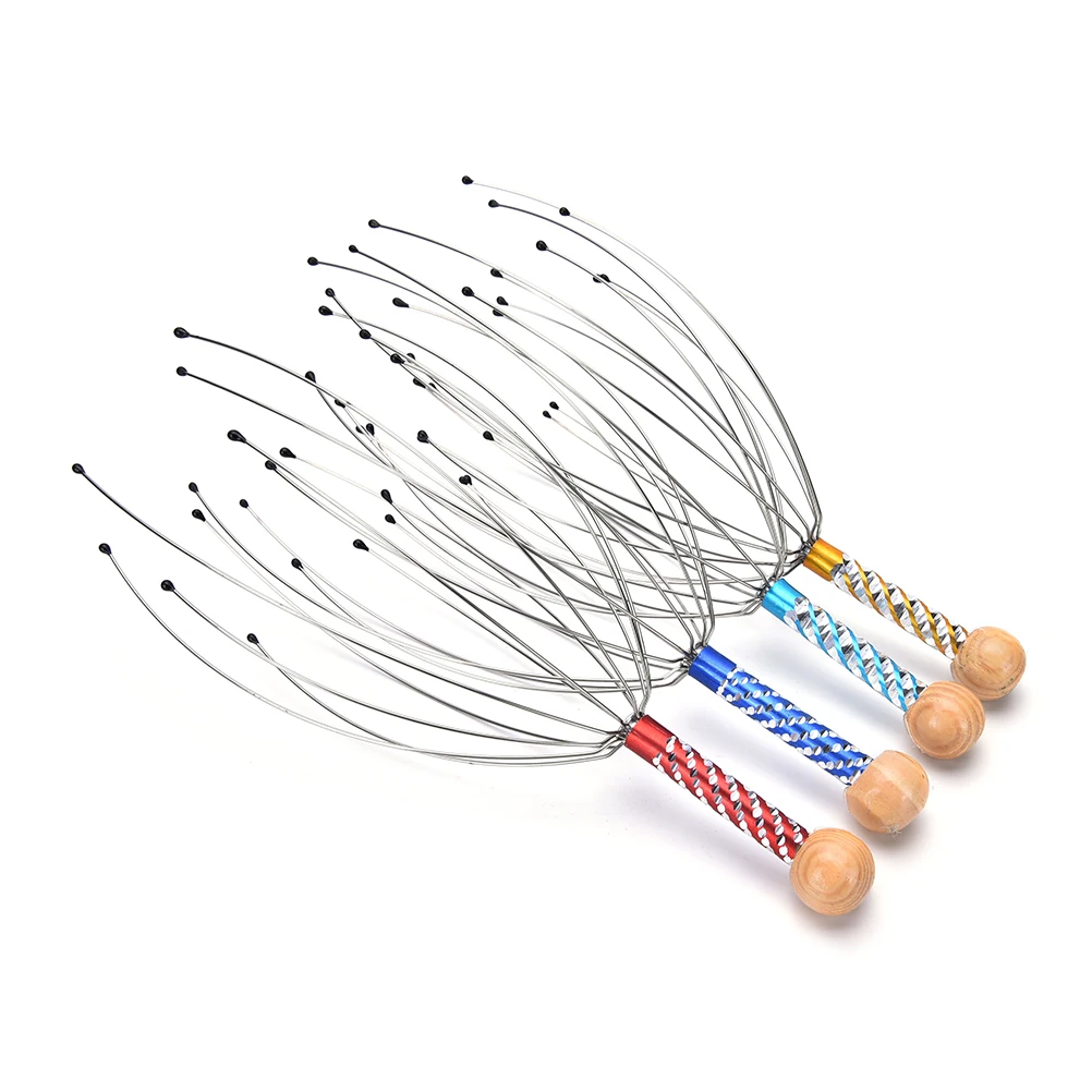 Imitatie Octopus Klauw Hoofd Massager Kras Hoofd & Rug Multi Functionele Kat Massage Ontspanningstool