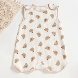 Kangobaby #My Soft Life# Spring Summer Sleeveless Baby Muslin Cotton Sleeping Bag Super Comfortable Breathable Wrap For Newborn